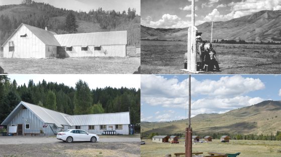 Some things at Camp Davis haven't changed much. The dining hall and flagpole remain virtually unchanged.
