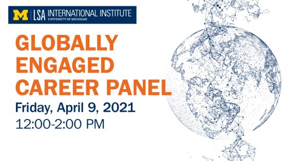Globally Engaged Career Panel. Click image for YouTube video.
